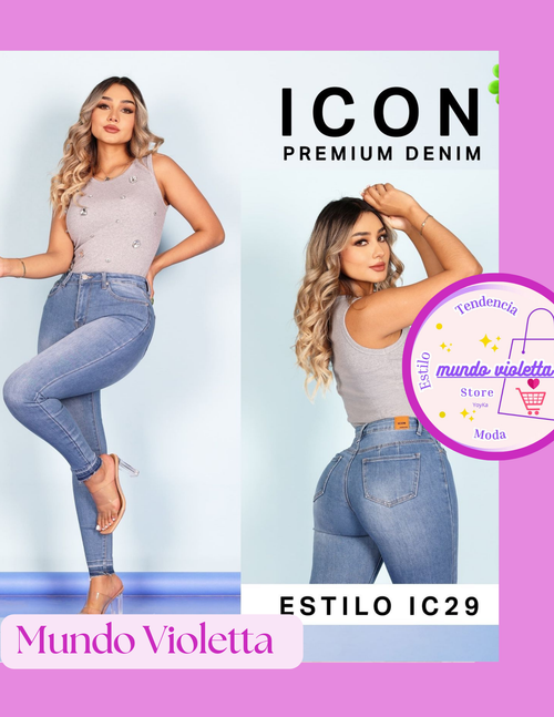 MV18 Jeans Mujer Mezclilla Stretch Súper Skinny