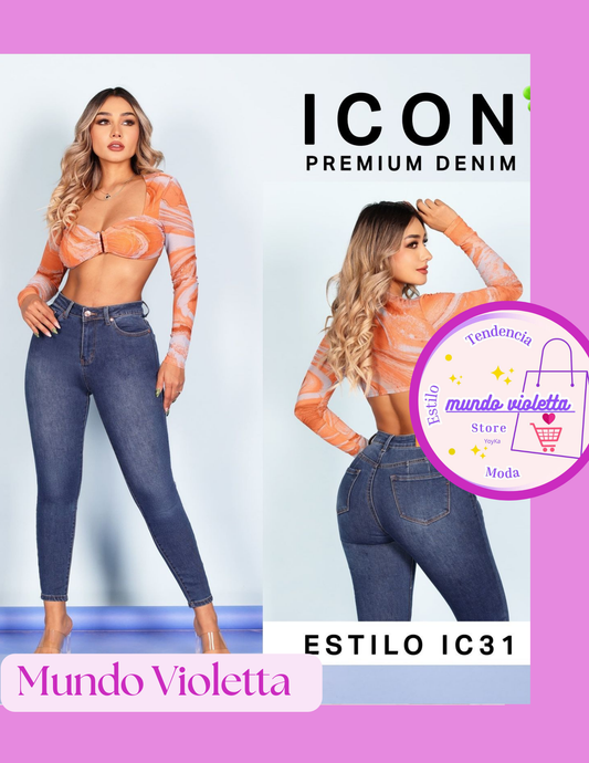 MV16 Jeans Mujer Mezclilla Stretch Súper Skinny