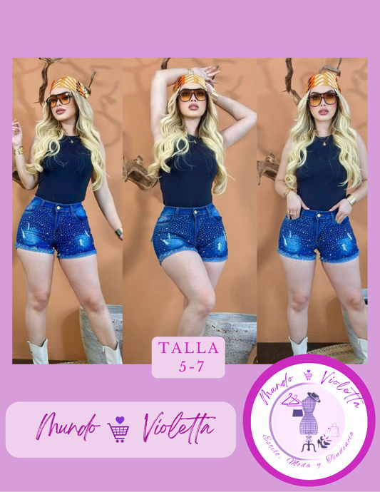 SHORT TIPO MEZCLILLA MV01