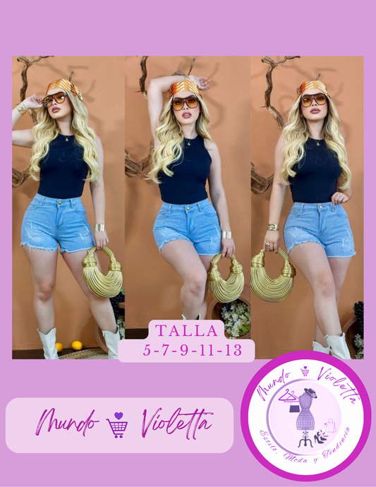 SHORT TIPO MEZCLILLA MV03