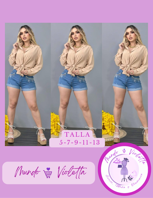 SHORT TIPO MEZCLILLA MV05