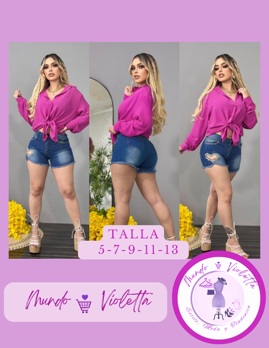 SHORT TIPO MEZCLILLA MV07
